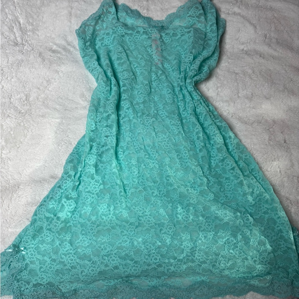 Victoria's Secret Turquoise Lace Top